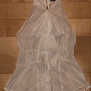 Vince ruffle front top